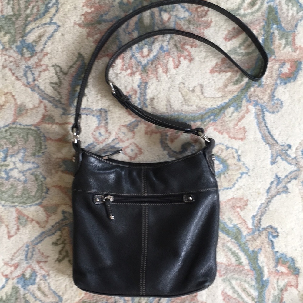 Black leather Tgnanello handbag